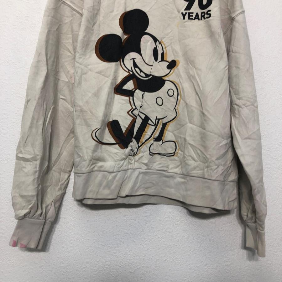 Disney プリント スウェット パーカー ディズニー S ライトグレー キャラクター 古着卸 アメリカ仕入 a605-8203 - 画像 (2)