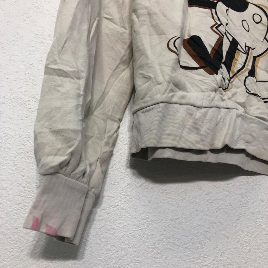 Disney プリント スウェット パーカー ディズニー S ライトグレー キャラクター 古着卸 アメリカ仕入 a605-8203 - 画像 (3)