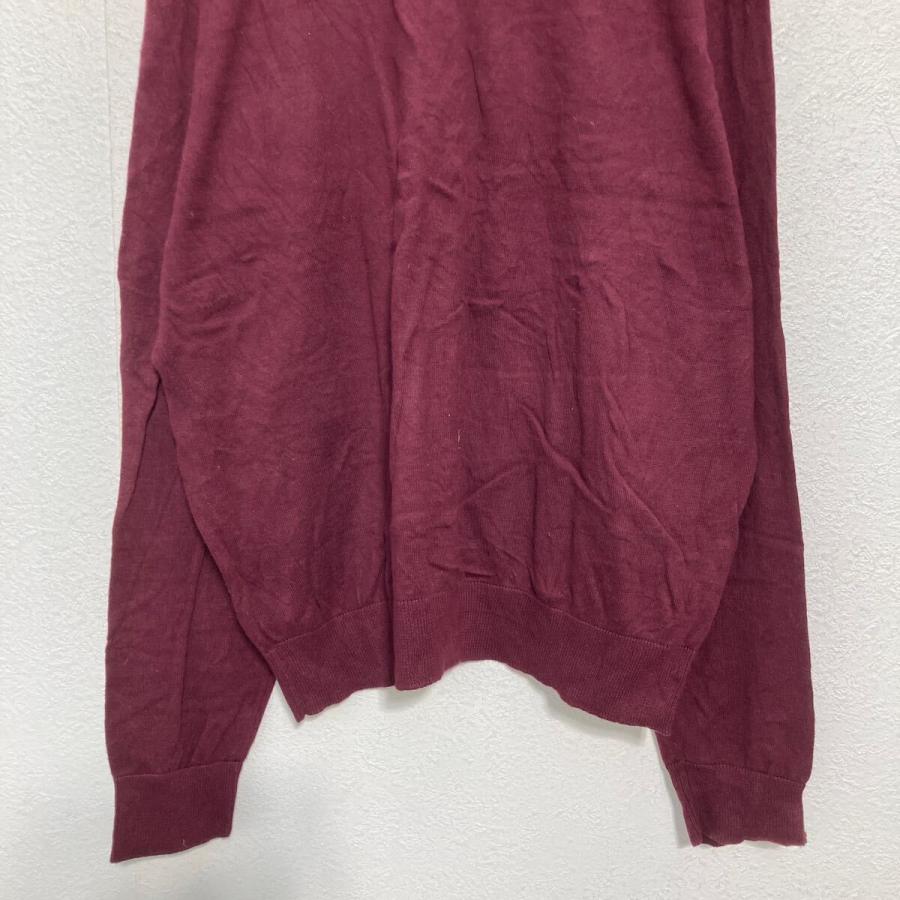 CHAPS コットンニット セーター XL バーガンディ チャップス ビッグサイズ Vネック 古着卸 アメリカ仕入 a611-5775 - 画像 (5)