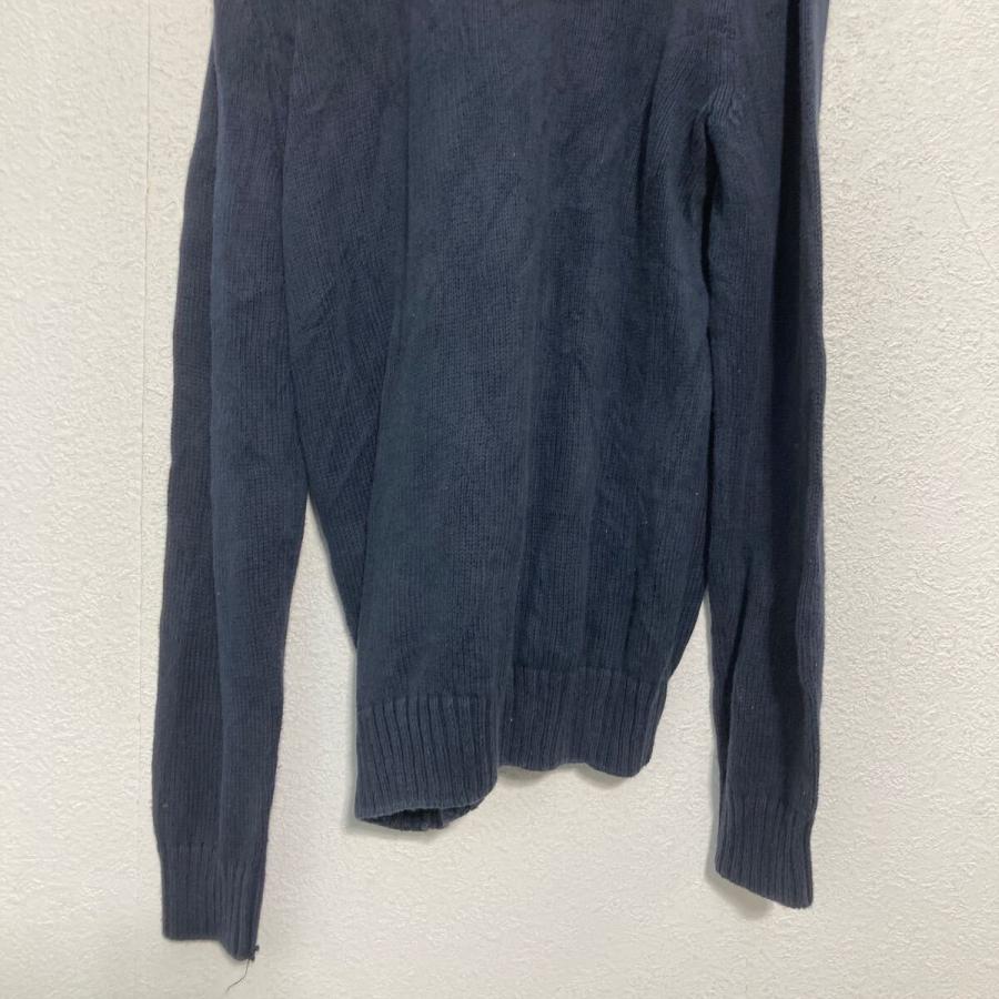 CHAPS コットンニット セーター S ネイビー チャップス Vネック ワンポイントロゴ 古着卸 アメリカ仕入 a611-6008 - 画像 (5)