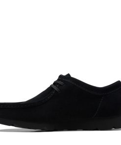 [クラークス] レースアップモカシン 防水 ワラビーゴアテックス GTX メンズ ブラックスエード 26 cm