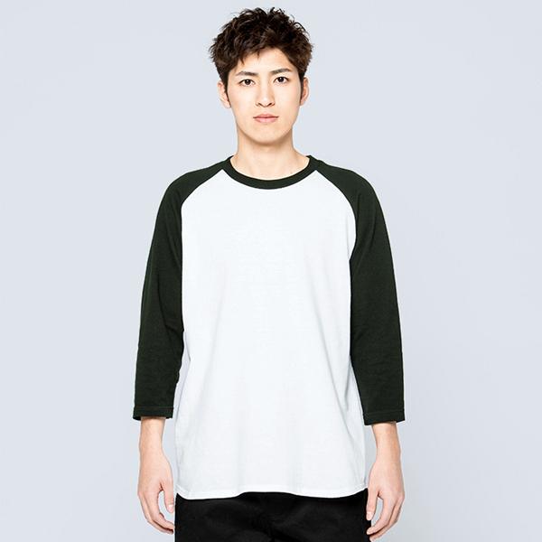 Printstar tシャツ 七分袖 ラグラン 綿100% 厚手 大きい 大きいサイズ メンズ レディース 部屋着 ルームウエア スポーツ イベント スタッフ 介護 作業 ユニフォーム - 画像 (6)