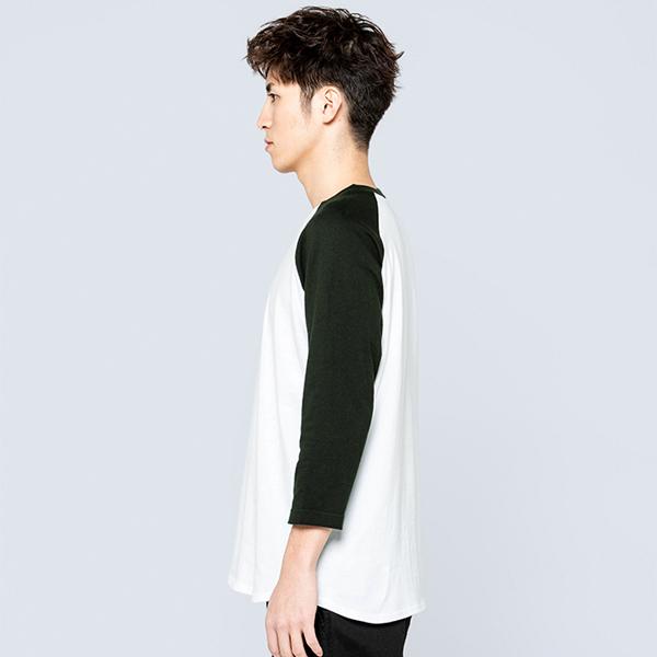 Printstar tシャツ 七分袖 ラグラン 綿100% 厚手 大きい 大きいサイズ メンズ レディース 部屋着 ルームウエア スポーツ イベント スタッフ 介護 作業 ユニフォーム - 画像 (7)