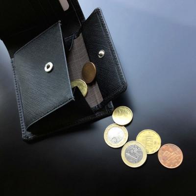 ふるさと納税 新庄市 LUEGOのGrace Homme グレースオム 二つ折り財布/ブラック - 画像 (2)