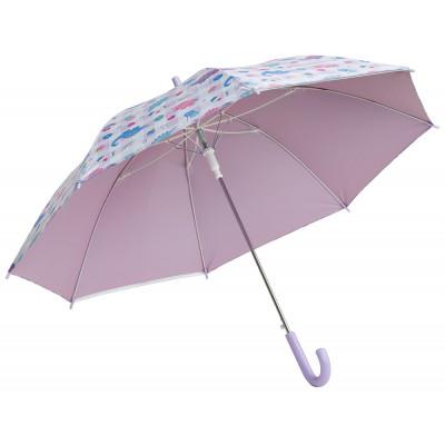 ふるさと納税 奈良市 子供用 晴雨兼用 ジャンプ傘 55cm UBSR3 ハッピー&スマイルレインボー 日傘 636073