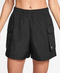 NIKE ナイキ パンツ レディース スポーツウェア エッセンシャル ウーブン ショートパンツ HM6983 ブラック 黒 ズボン 爆買