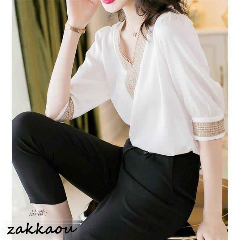 ブラウス 半袖 レディース トップス 通勤 オフィス ゆったり サテン 40代 30代 きれいめ コーデ 夏 シャツブラウス シルク風 大きいサイズ 50代 体型カバー